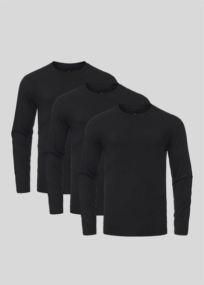 Black Long Sleeve 3-pack