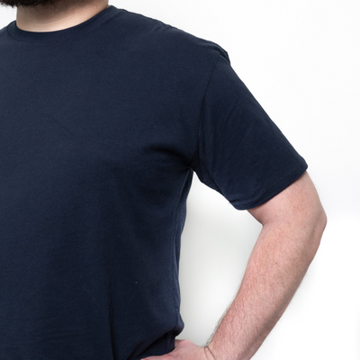 Maglietta Blu Navy Girocollo