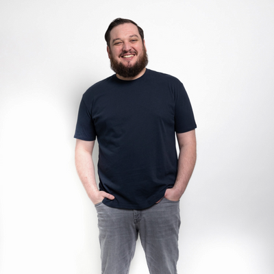 Maglietta Blu Navy Girocollo