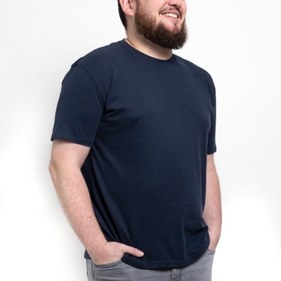Maglietta Blu Navy Girocollo