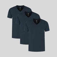 Pacco 3 Blu Navy Scollo a V