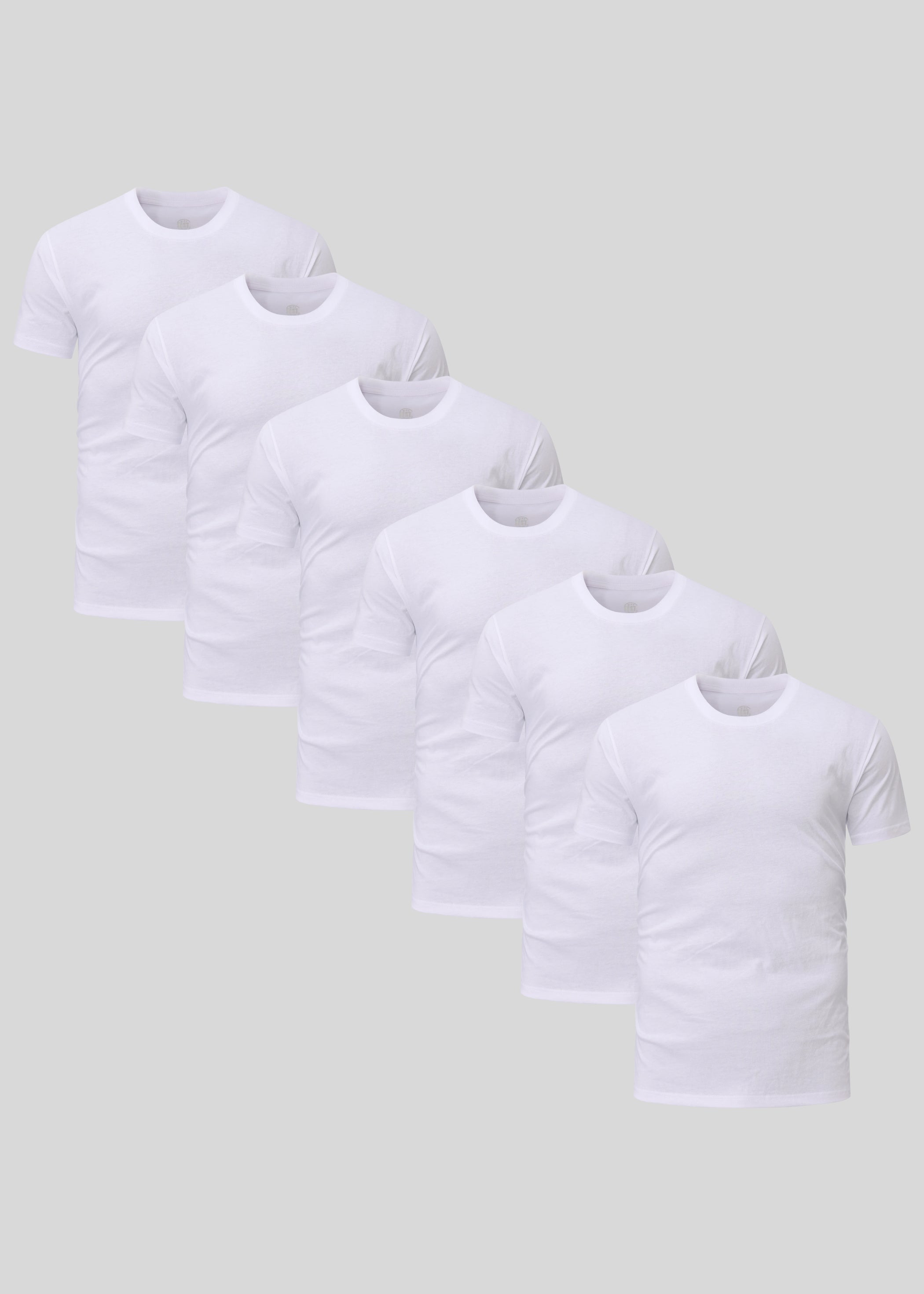 Pacco 6 Magliette Tutte Bianche