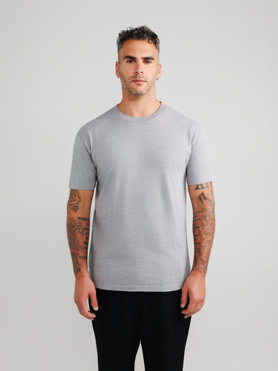 Melange Gray Crew Neck