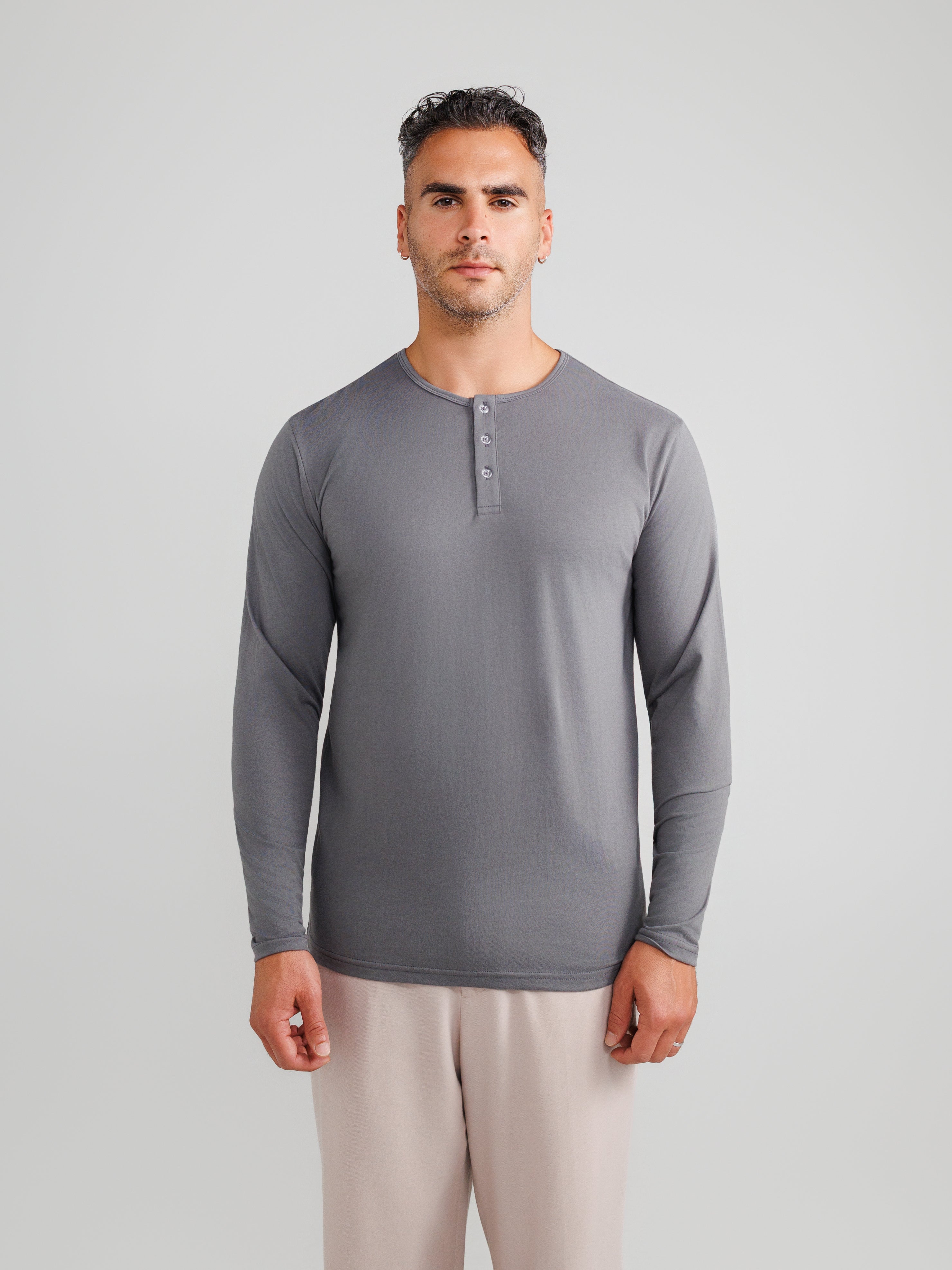 Dark Gray Henley