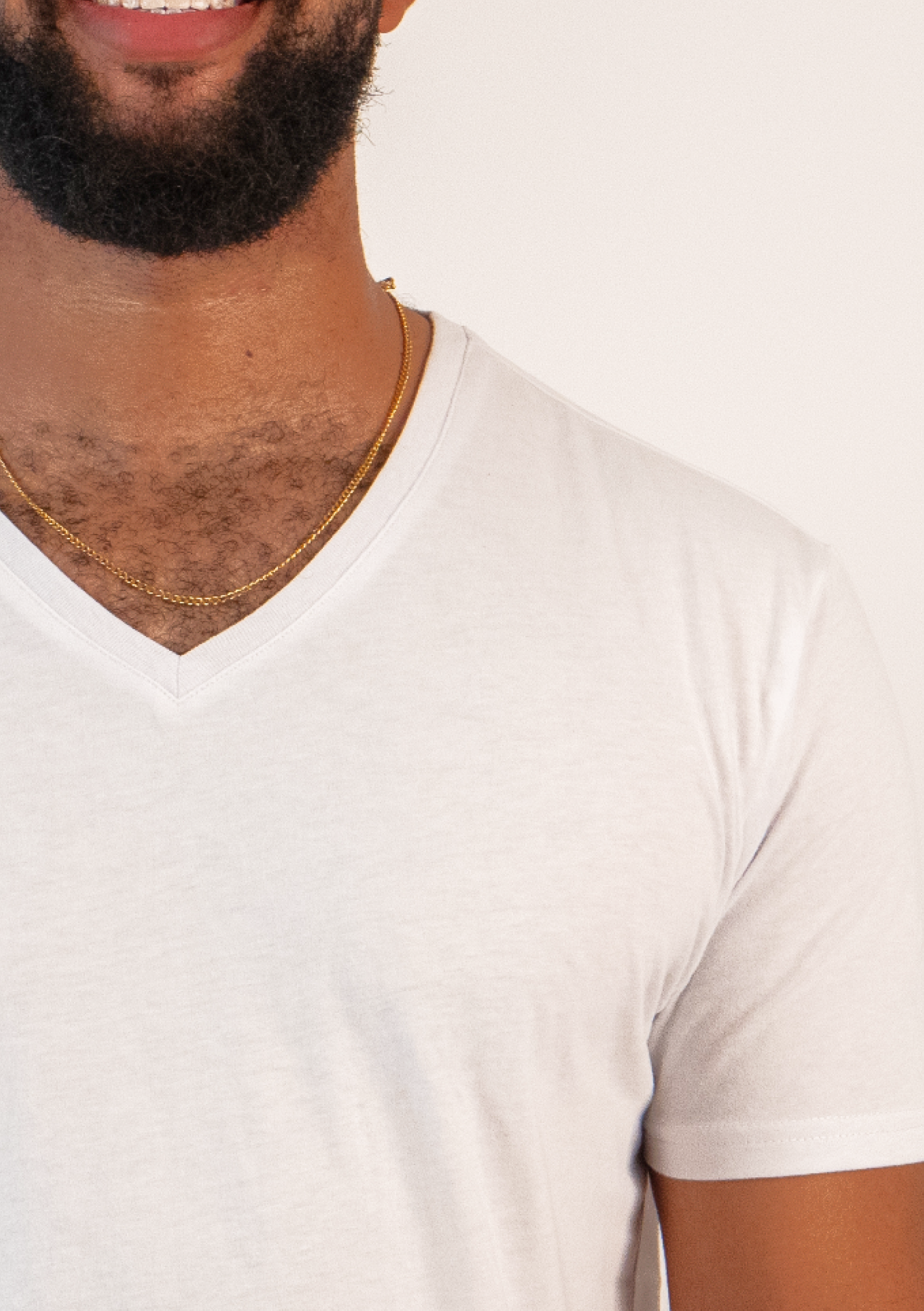 White V-Neck T-Shirts