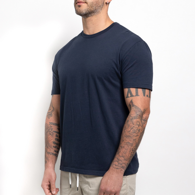 Maglietta Blu Navy Girocollo
