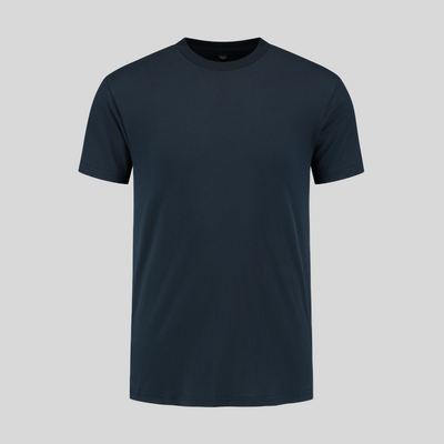 Maglietta Blu Navy Girocollo