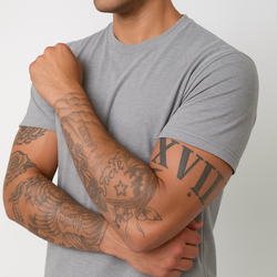 Melange Gray Crew Neck