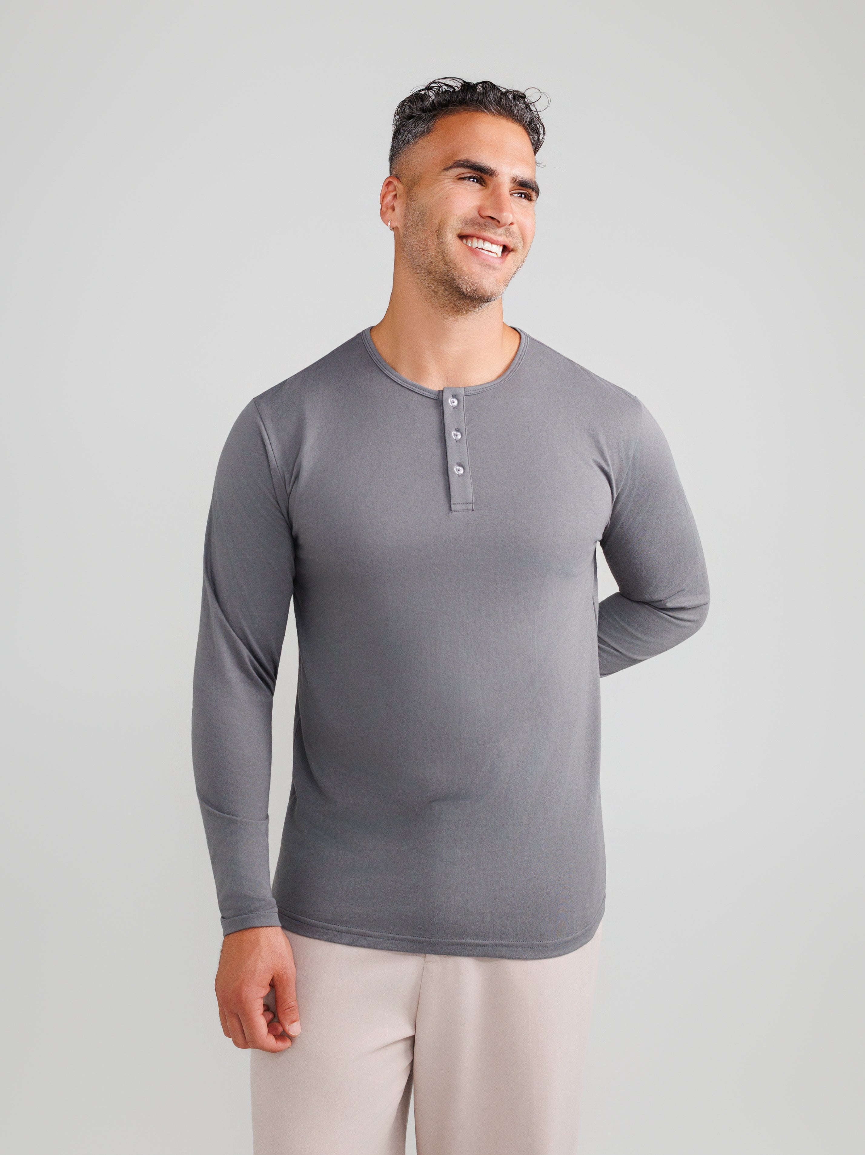 Dark Gray Henley